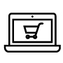 Shopping Laptop Icon